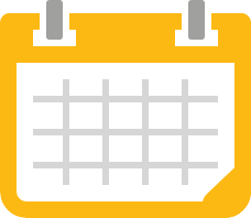 An image of a desk yellow calendar.