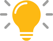 An image of a yellow light bulb turning on.